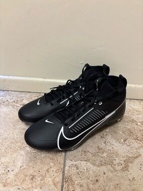 Nike Vapor Edge Pro 360 2 Football Cleats Black White FN7759-001 Men's Size 14